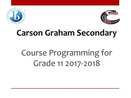 Course Programming for Grade