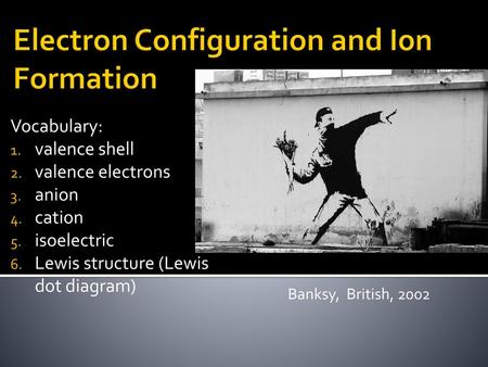 Electron Configuration and Ion Formation