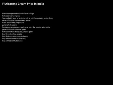 Price Of Flonase Generic
