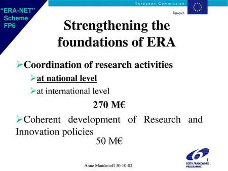 Strengthening the foundations of ERA
