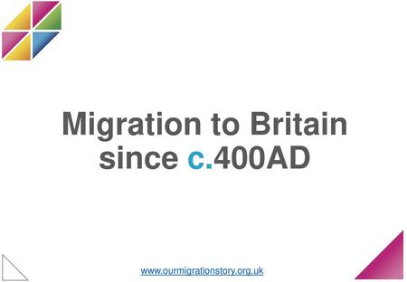 Migration to Britain since c.400AD