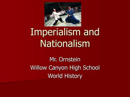 Imperialism and Nationalism