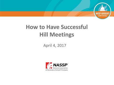 How to Have Successful Hill Meetings