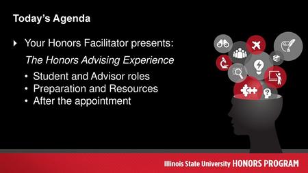 Your Honors Facilitator presents: The Honors Advising Experience