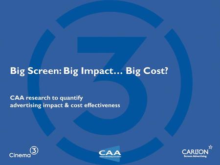 Big Screen: Big Impact… Big Cost?
