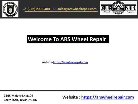 Welcome To ARS Wheel Repair
