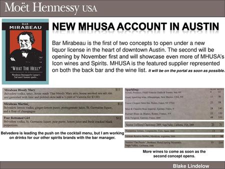 New MHUSA Account in Austin