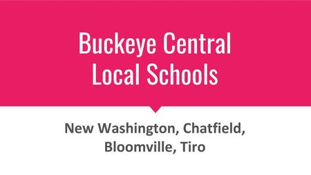 Buckeye Central Local Schools