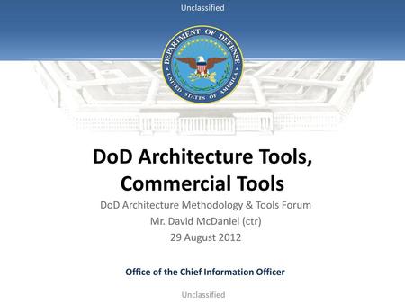 DoD Architecture Tools, Commercial Tools