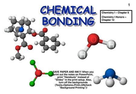 CHEMICAL BONDING Cocaine Chemistry I – Chapter 8