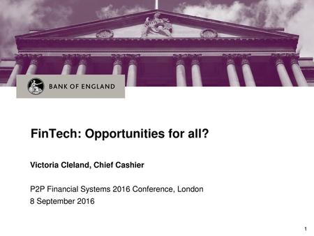 FinTech: Opportunities for all?