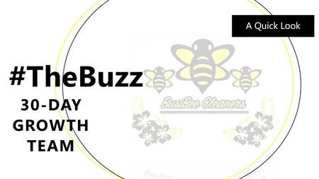 #TheBuzz 30-DAY GROWTH TEAM A Quick Look