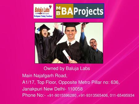 Owned by Baluja Labs Main Najafgarh Road,