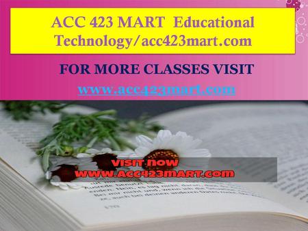 ACC 423 MART Educational Technology/acc423mart.com