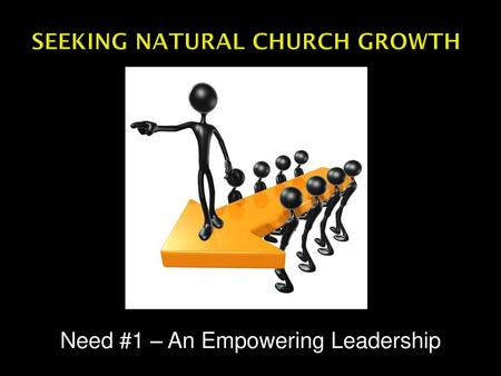 Seeking Natural Church Growth