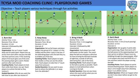 Soccer Drill Practice Cards This Powerpoint Contains 16 Soccer Drill Practice Cards Once Printed And Cut Out Each 3x5 Card Contains Detailed Instructions Ppt Download