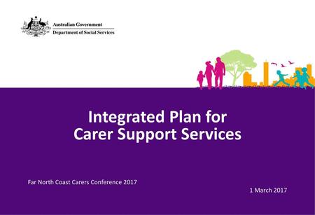 Integrated Plan for Carer Support Services