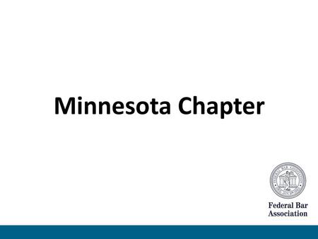 Minnesota Chapter.