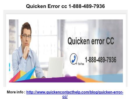 Quicken Error cc 