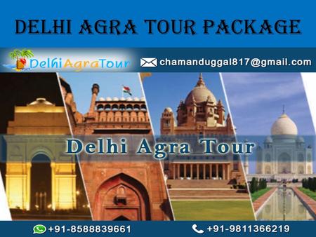 Delhi Agra Tour Package. Delhiagratourpackage.com is a renowned tour and travel agency located in Delhi which provide tour package services at very cheapest.