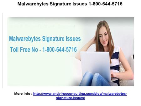Malwarebytes Signature Issues 