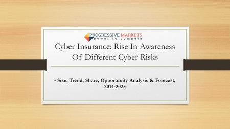 Cyber Insurance: Rise In Awareness Of Different Cyber Risks - Size, Trend, Share, Opportunity Analysis & Forecast,