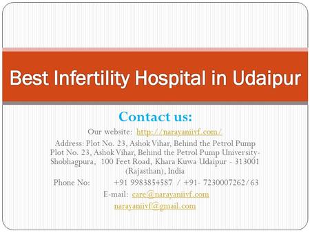 Best Fertility Center in Udaipur

