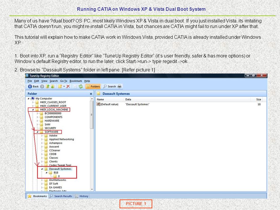 Running Catia On Windows Xp Vista Dual Boot System 1 Many Of Us Have Dual Boot Os Pc Most Likely Windows Xp Vista In Dual Boot If You Just Installed