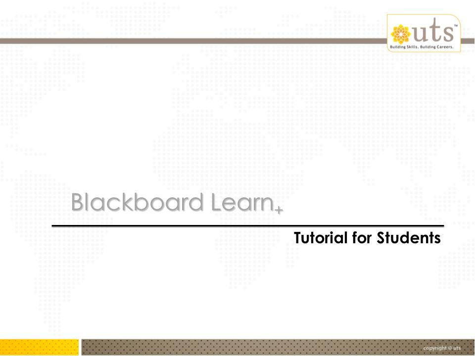 Blackboard learn inti