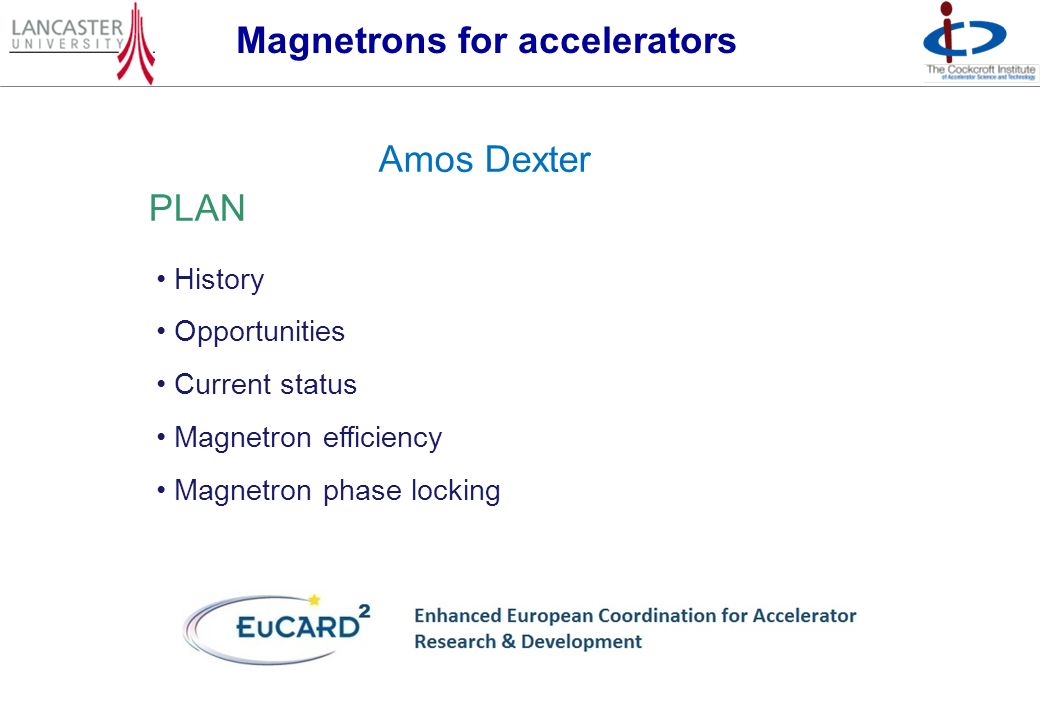 Magnetrons for accelerators - ppt video online download