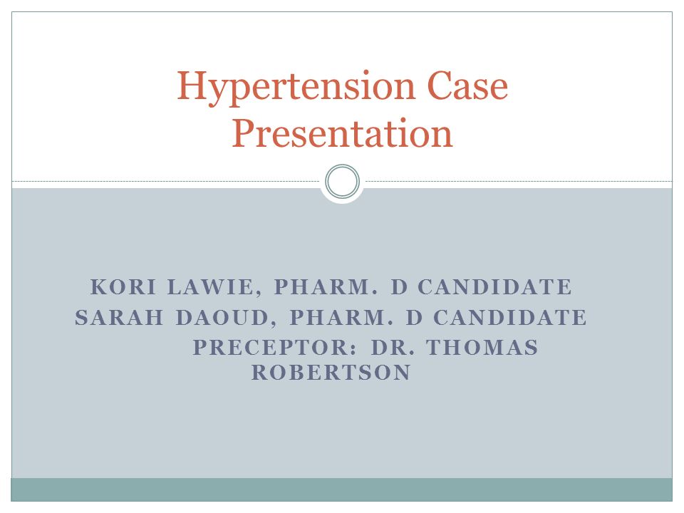 hypertension case study nursing
