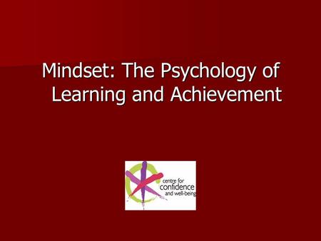 Mindset: The Psychology of Learning and Achievement.