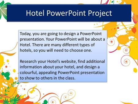 Hotel PowerPoint Project