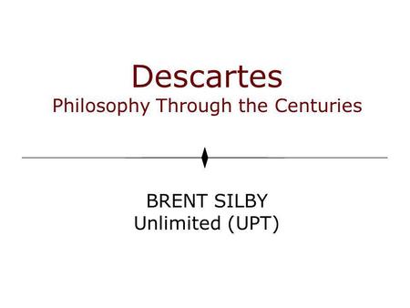 Philosophy Through the Centuries