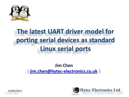Jim Chen (  14/06/2011 Hytec Electronics Ltd.