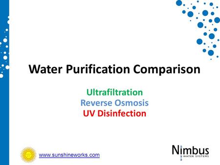 Water Purification Comparison