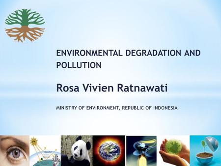 ENVIRONMENTAL DEGRADATION AND POLLUTION Rosa Vivien Ratnawati MINISTRY OF ENVIRONMENT, REPUBLIC OF INDONESIA.
