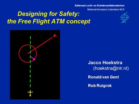 Nationaal Lucht- en Ruimtevaartlaboratorium National Aerospace Laboratory NLR CXXX-1A Designing for Safety: the Free Flight ATM concept Jacco Hoekstra.