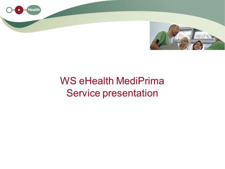 WS eHealth MediPrima Service presentation. 2 21/08/2012 Access to the WS  Access to the webservice “eCarmed” Certificate required Cfr : Schema eCarmed_WSDL_v1_0_4.zip.