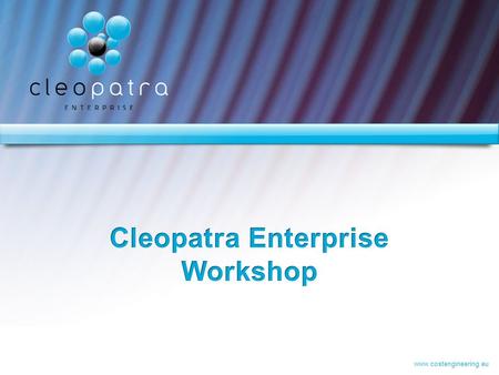 Cleopatra Enterprise Workshop