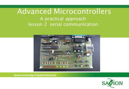Microcontrollers A practical approach