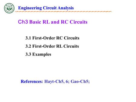Ch3 Basic RL and RC Circuits