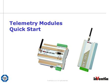 Telemetry Modules Quick Start