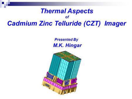 Cadmium Zinc Telluride (CZT) Imager