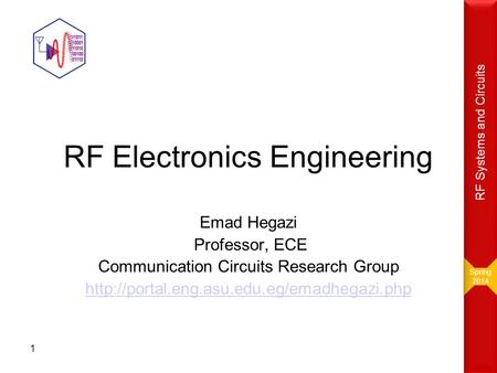 RF Electronics Engineering