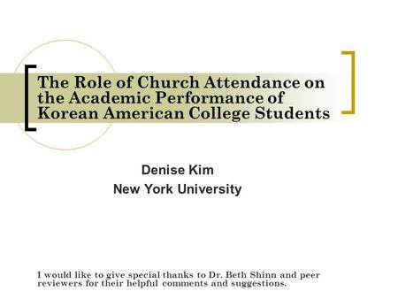 Denise Kim New York University