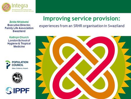 Improving service provision: