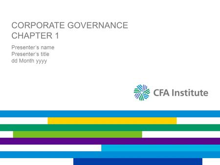 Corporate Governance Chapter 1