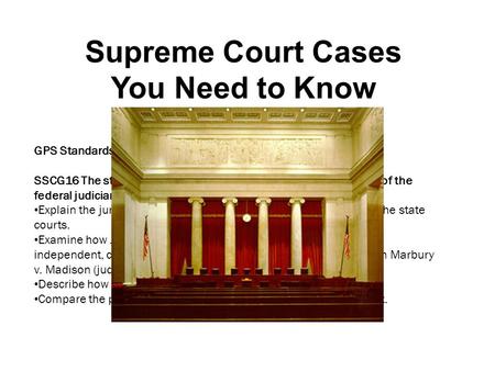 Supreme Court Cases You Need to Know