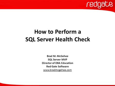 How to Perform a SQL Server Health Check